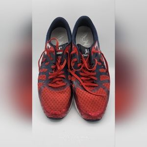361 DEGREES CHASER MENS RED MESH LOW TOP LACE-UP ATHLETIC RUNNING SHOES